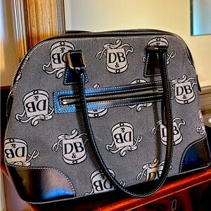 Vintage Dooney and Bourke signature Donegal Crest domed satchel